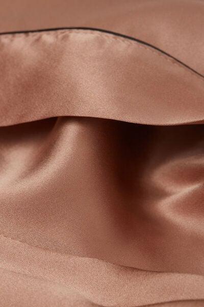 شورت حريري ساتان وردي مع حوا" متباينة ، نسائي, Satin Pink, large image number 4