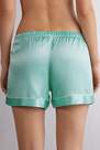 Intimissimi - Green Silk Shorts With Contrasting Trim