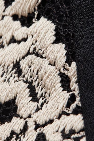 Black Pretty Flowers Modal Shorts, , large image number 4