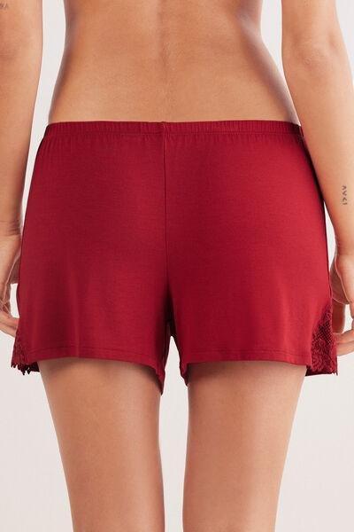 Red Pretty Flowers Modal Shorts, , large image number 3