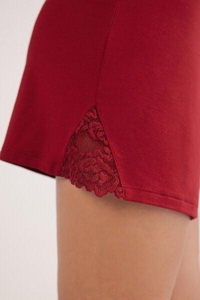 Red Pretty Flowers Modal Shorts, Wax Red, large image number 5