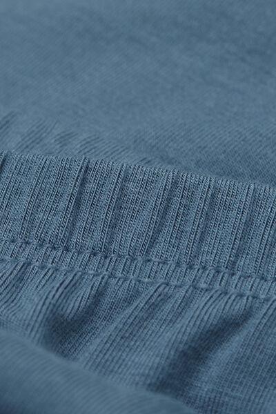 Blue Pretty Flowers Full-Length Modal Trousers, 5601_658J, large image number 4