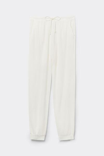 Ivory Glisten In Light Cuffed Trousers, Powder White, large image number 5