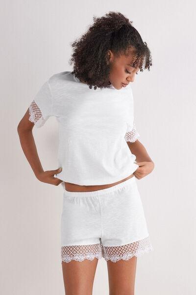 White Sophisticated Allure Shorts, , large image number 2