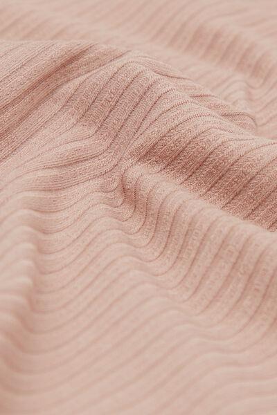 Beige Your Everyday Wear Ribbed Cycling Shorts, , large image number 4