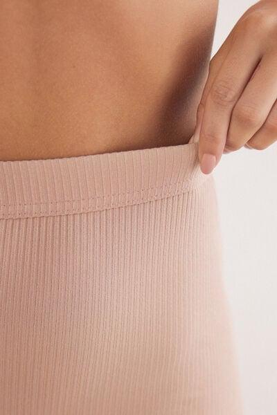 Beige Your Everyday Wear Ribbed Cycling Shorts, 5601_939J, large image number 8