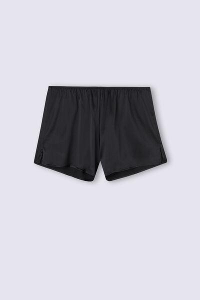Black Silk Shorts, , large image number 1
