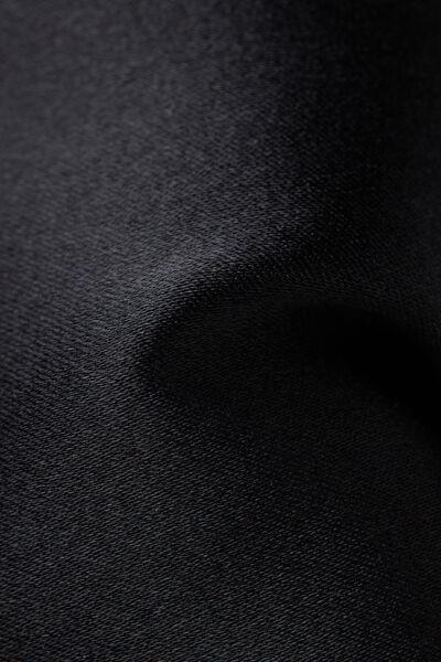 Black Silk Shorts, Black, large image number 6