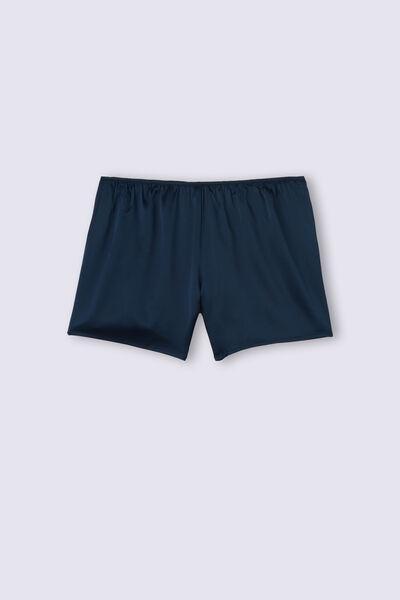 Navy Silk Shorts, , large image number 2