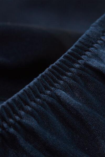 Navy Silk Shorts, , large image number 4