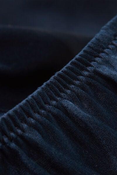 Navy Silk Shorts, Intense Blue, large image number 9