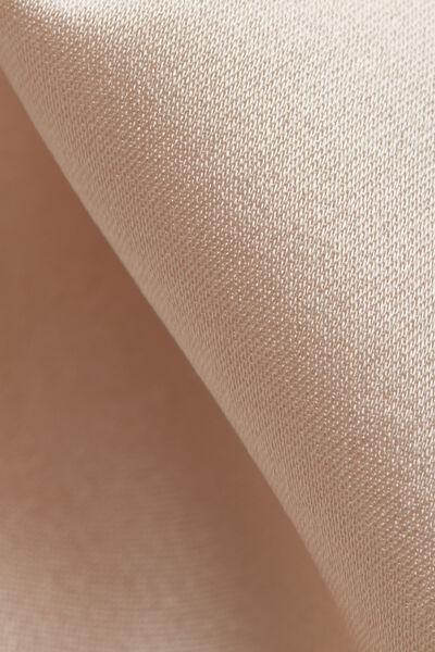 Cream Silk Shorts, , large image number 4