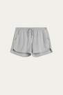 Intimissimi - Light Grey Blend Supima Cotton Shorts With Rounded Hem, Women