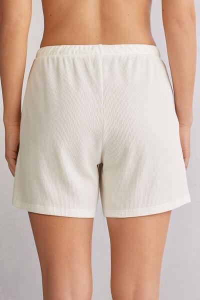 White Glisten In The Light Bermuda Shorts, , large image number 3