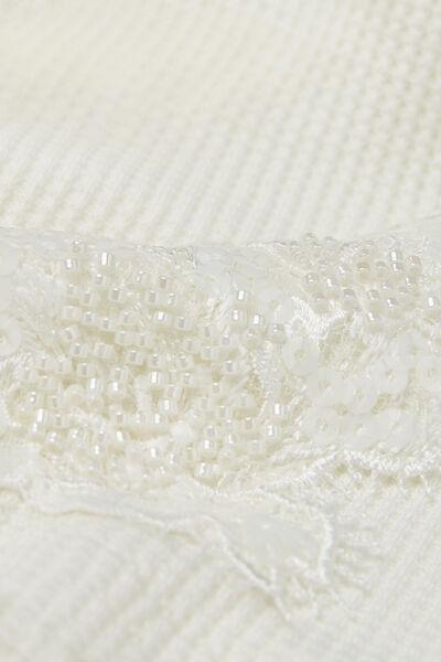 White Glisten In The Light Bermuda Shorts, , large image number 4