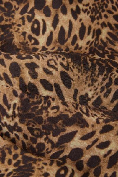 Brown Animal Print Shorts, , large image number 4