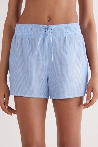 Blue Canvas Shorts, 5601_869J, large image number 0