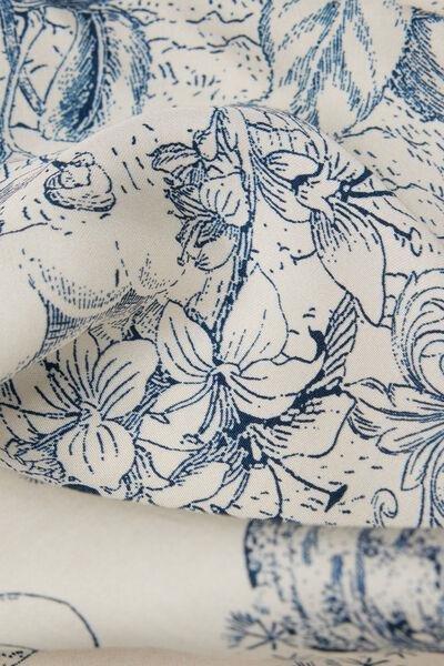 Cream Luxury Dreams Printed Satin Shorts, 5601_945J, large image number 4