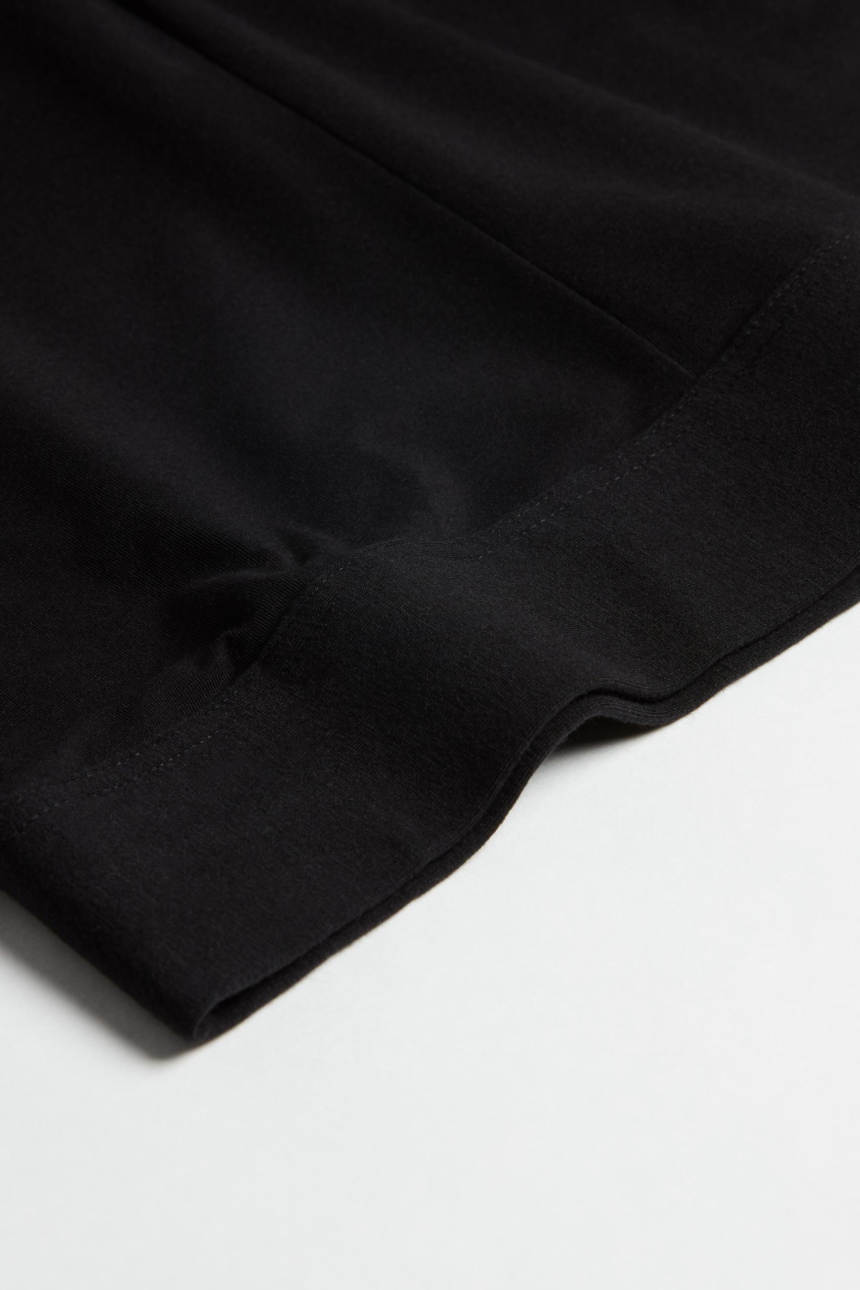 Black Cotton Cycling Shorts, , large image number 10