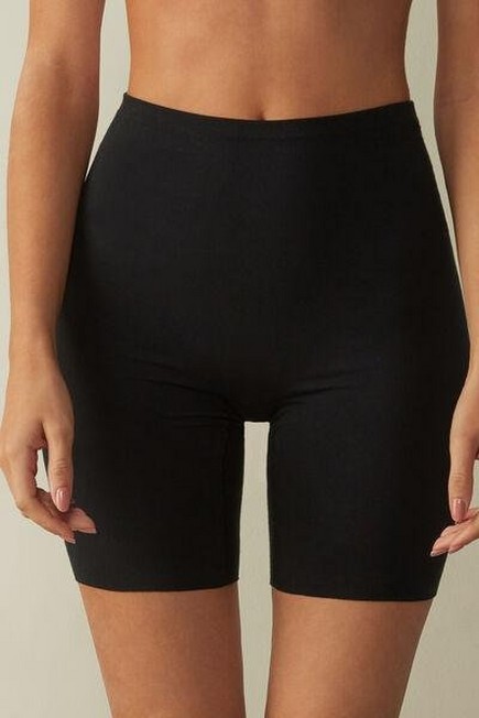 Intimissimi - Black Seamless Supima? Cotton Shorts, Women