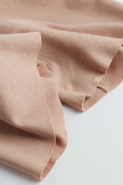 Beige Seamless Supima Cotton Shorts, , large image number 11
