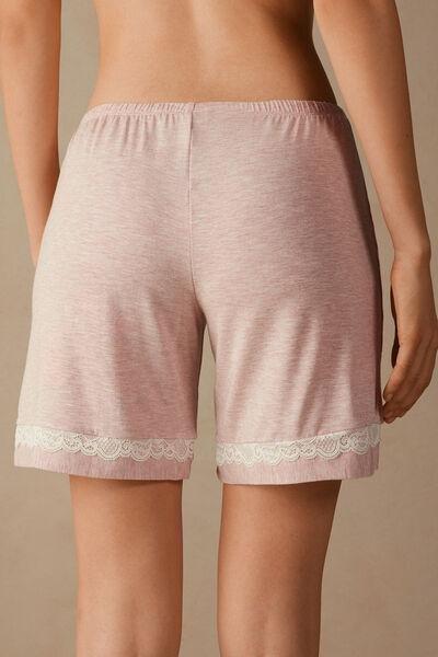 Pink Frill Detail Shorts, , large image number 3