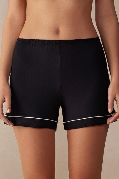 Black Modal Shorts, , large image number 0