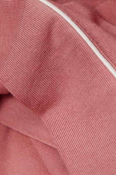 Pink Contrasting Trim Modal Shorts, , large image number 4