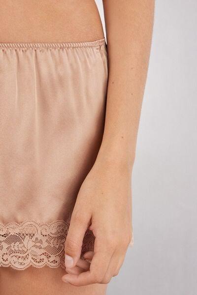 Pink Silk Shorts, Satin Pink, large image number 8