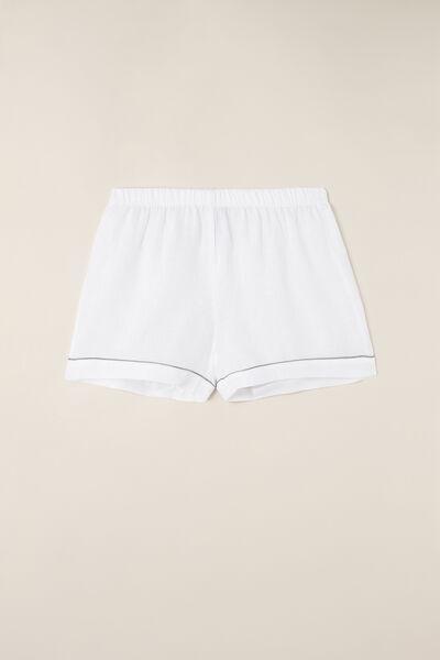 Intimissimi - White Yacht Night Linen Shorts