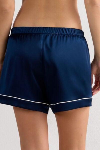 Navy Elasticated Waist Shorts, Intense Blue, large image number 5