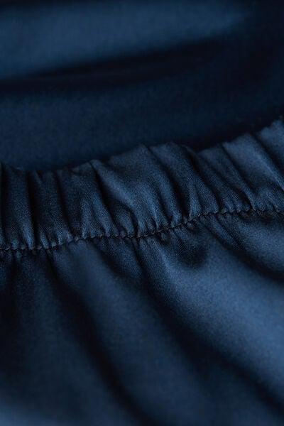 Navy Elasticated Waist Shorts, Intense Blue, large image number 8