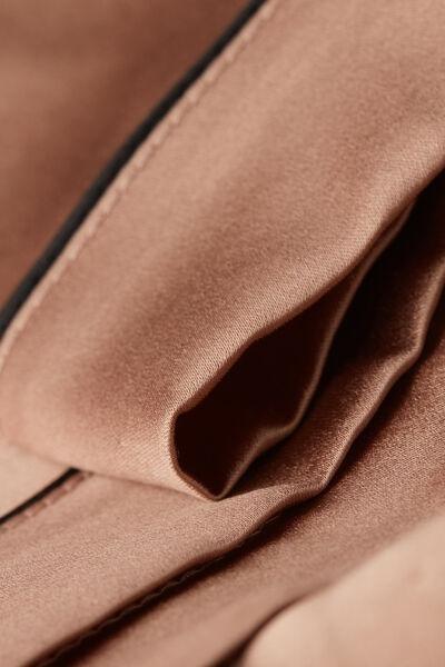 Pink Trimmed Silk Shorts, , large image number 4