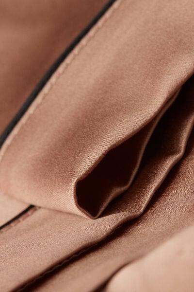 Pink Trimmed Silk Shorts, Satin Pink, large image number 8