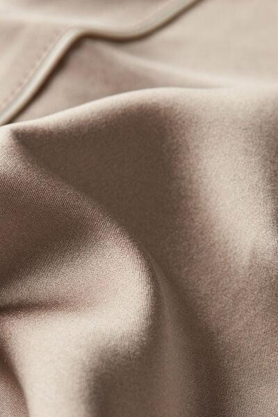 Beige Elasticated Waist Shorts, 5601_651I, large image number 9