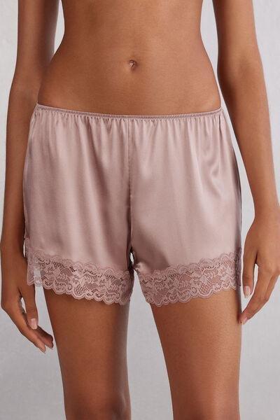 Pink Embroidered Shorts, , large image number 0