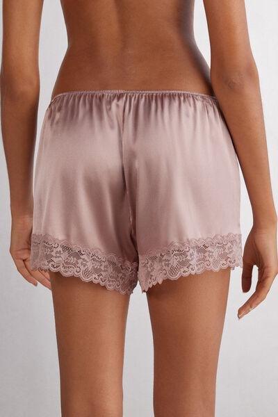 Pink Embroidered Shorts, , large image number 3