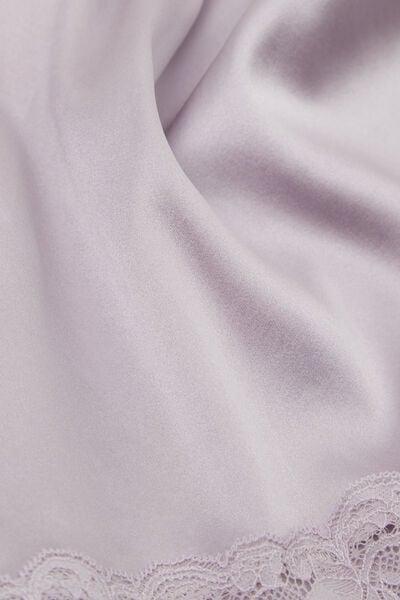 Lilac Embellished Silk Shorts, 5601_056K, large image number 4