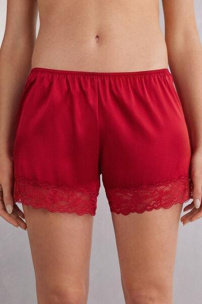 Red Silk Shorts, , medium