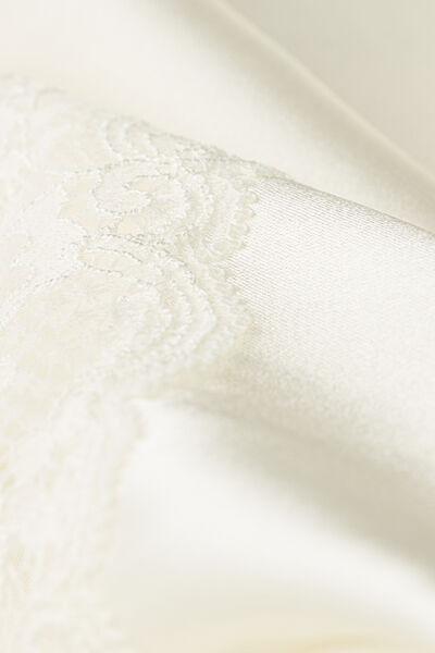White Lace Silk Shorts, , large image number 4