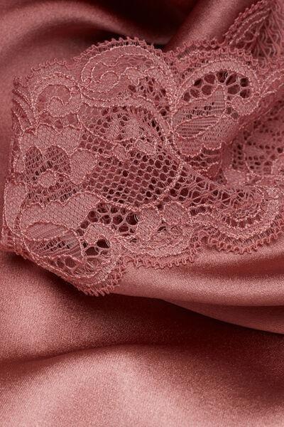 Pink Lace And Silk Shorts, , large image number 4