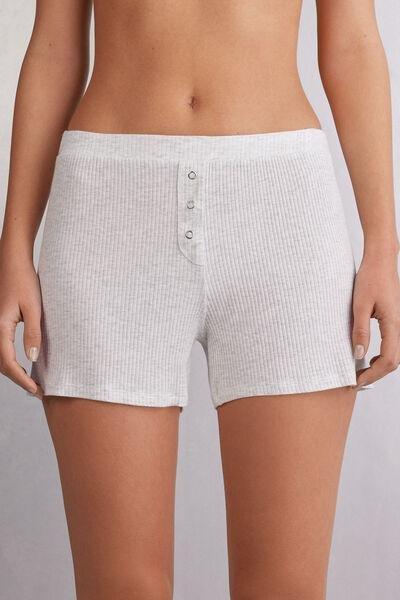 Grey Chic Comfort Shorts, , large image number 0