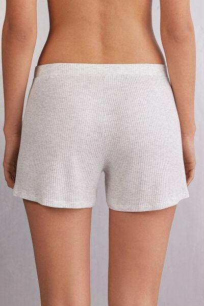 Grey Chic Comfort Shorts, , large image number 3