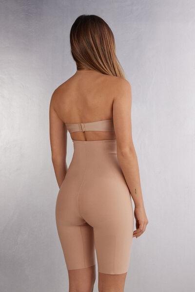 Beige Seamless Shaping Shorts, , large image number 5