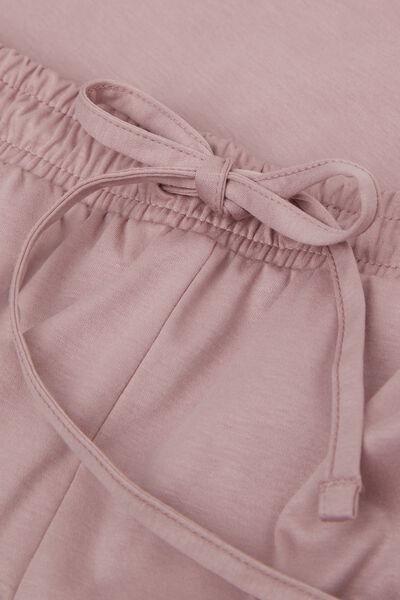 Pink Elevated Cotton Shorts, , large image number 4