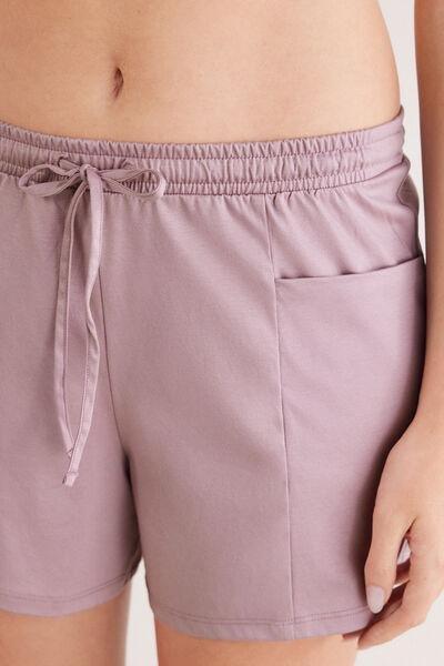 Pink Elevated Cotton Shorts, 5601_947J, large image number 5