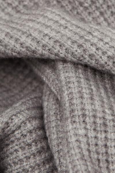 Grey Tricot-Effect Viscose Shorts, 5601_043K, large image number 4