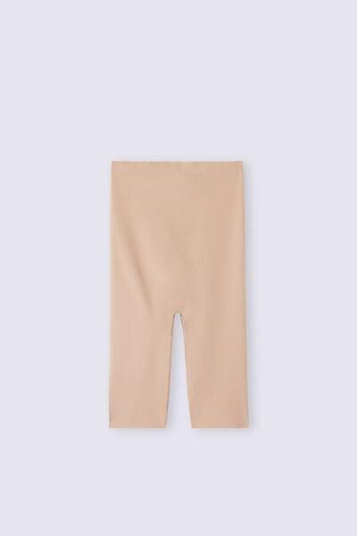 Beige High-Waisted Light Shaping Shorts, , large image number 2
