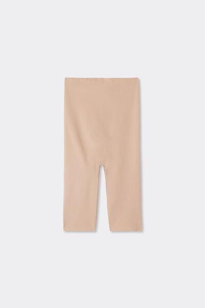 Beige High-Waisted Light Shaping Shorts, Soft Beige, large image number 2