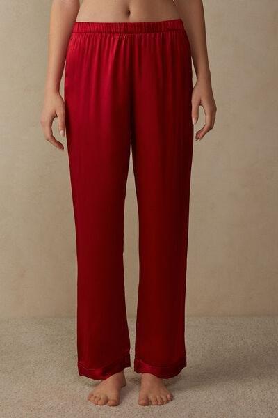 Intimissimi - Red Silk Satin Trousers